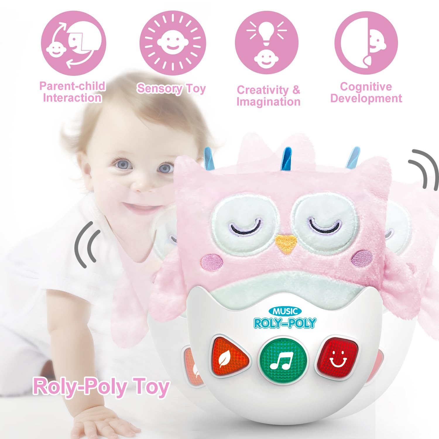 WOWOHAGE musical baby toy with nursery rhymes and sounds