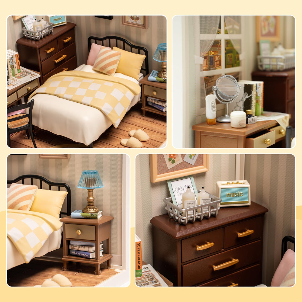 Wowood adult DIY craft desk display—turns building into decorative, calming room accents.