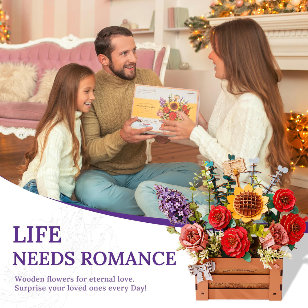Wowood botanical decor wooden flowers offering timeless home embellishment.
