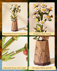 Wowood Chamomile display scene on desk adds natural warmth and style