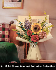 Wowood pink rose 3D puzzle petal texture for refined display.