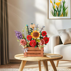 Wowood wooden flower puzzle kit showcased for a decorative centerpiece.
