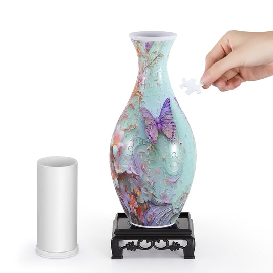 Wowsome 3D Puzzle Vase assembly demonstrates tool-free snap-fit construction