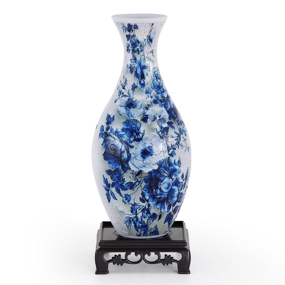 Wowsome 3D Puzzle Vase front view demonstrates easy guided assembly with numbered bags