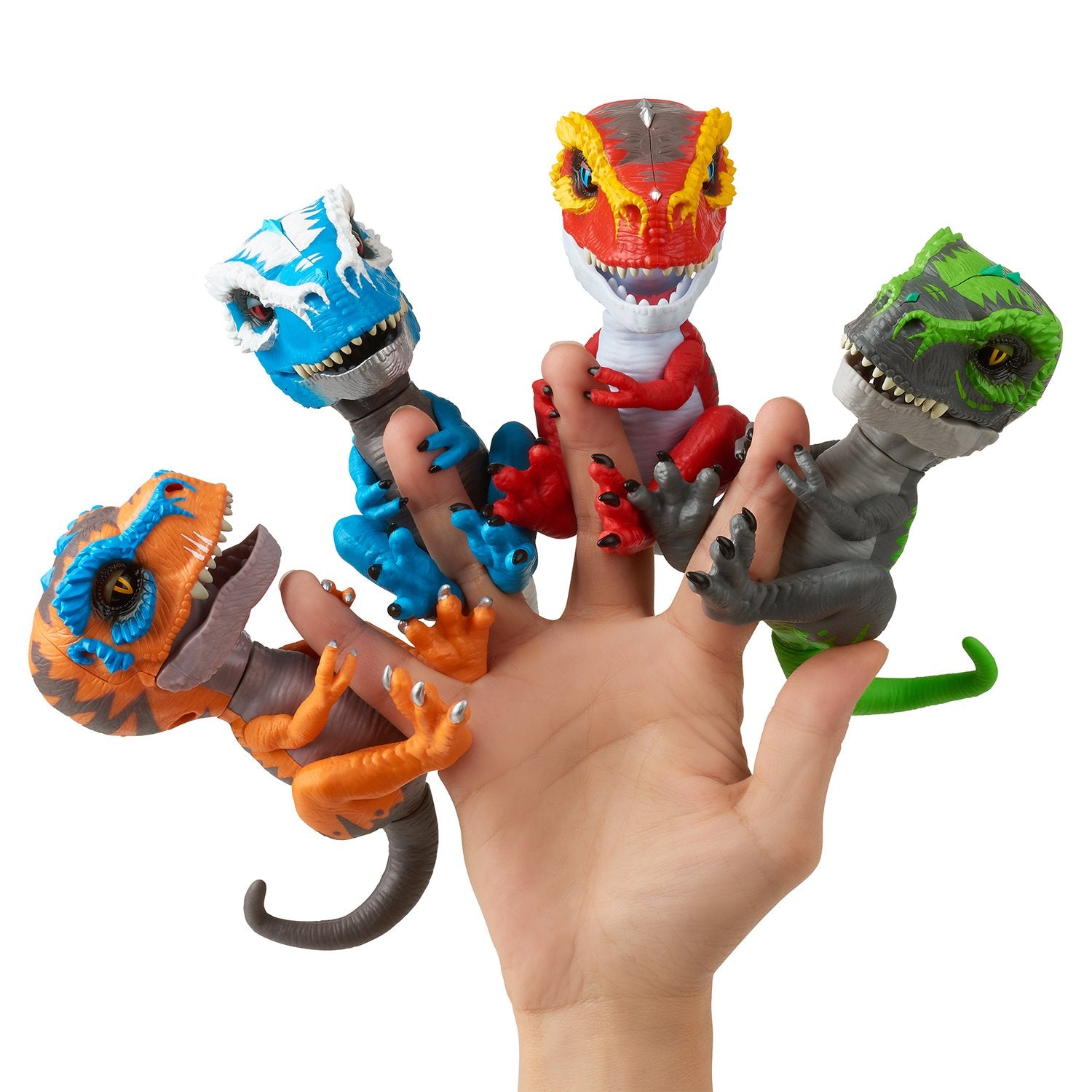 WowWee Untamed T-Rex Scratch orange lighting up