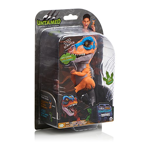 WowWee Untamed T-Rex Scratch orange unboxing excitement