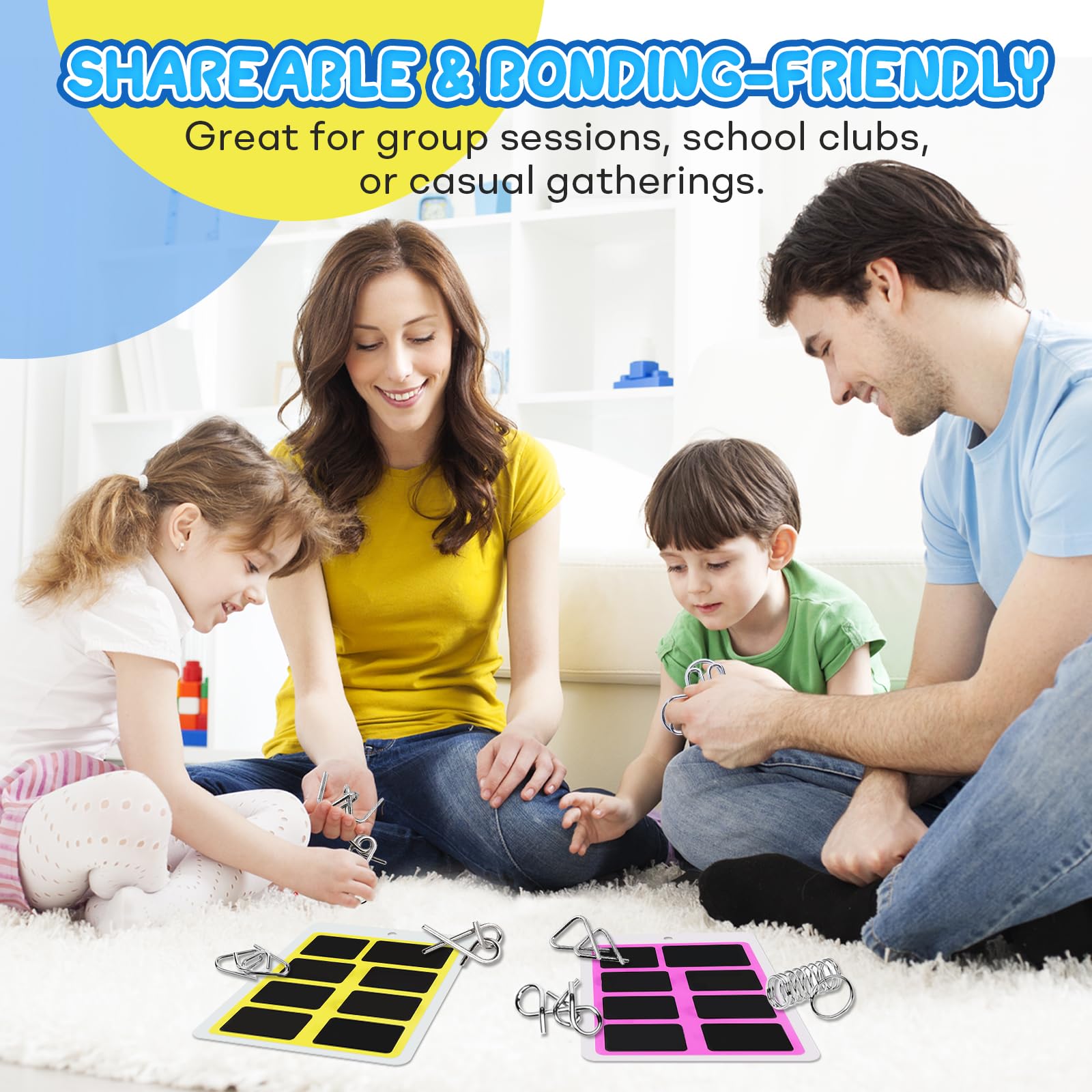 Woyuosn family-friendly brain teaser: suits kids and adults for group challenges.