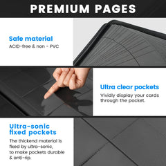 WPGEAR interior pockets securely holding 3x4 cards