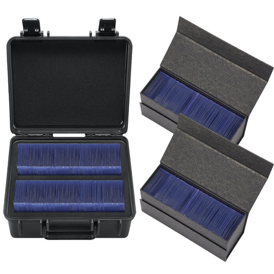 WPGEAR waterproof hard shell case with foam interior guards trading cards securely.
