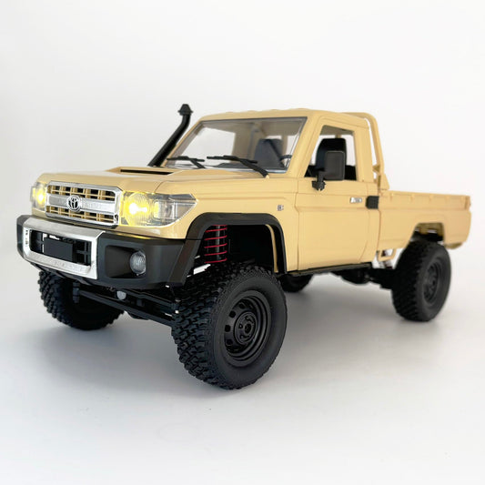 WPLDEWAN MN82 Toyota LC79 front view showing rugged scale realism for outdoor play