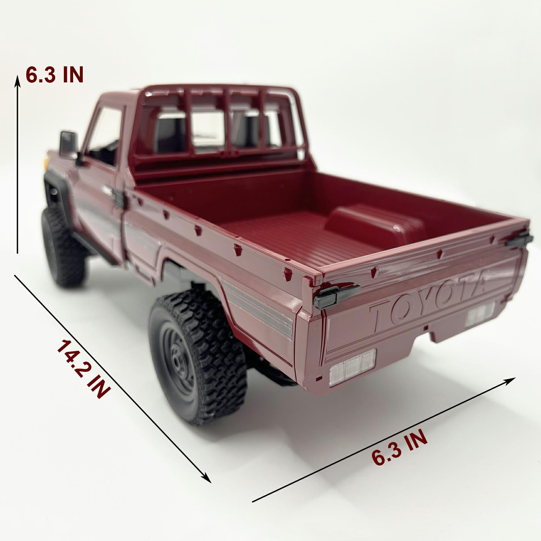 WPLDEWAN RC Rock Crawler rugged off-road tires for gravel and grass