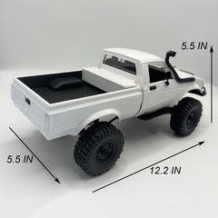 WPLDEWAN C24-1 metal chassis ensures durability on rough trails.