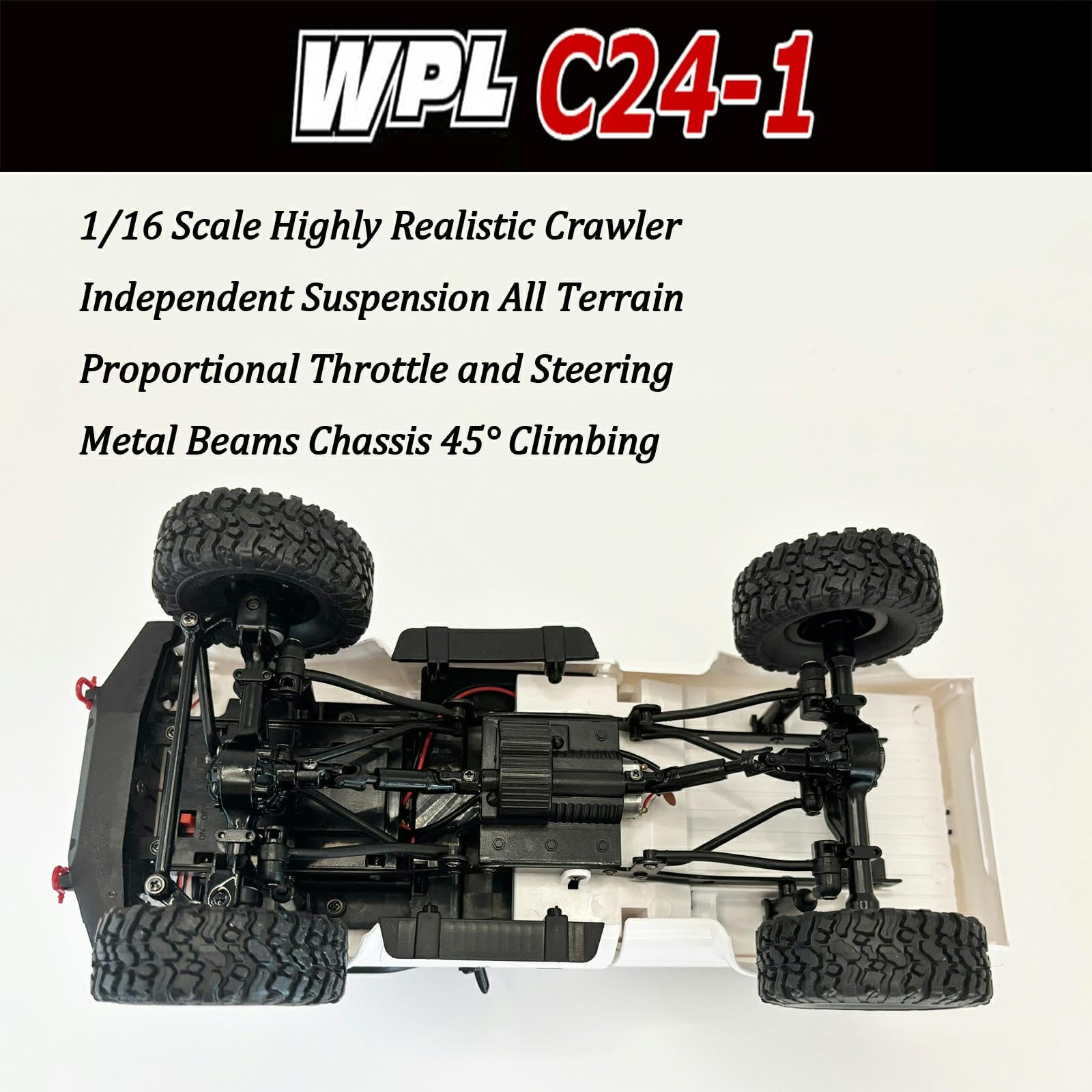 WPLDEWAN C24-1 proportional throttle delivers smooth speed control.