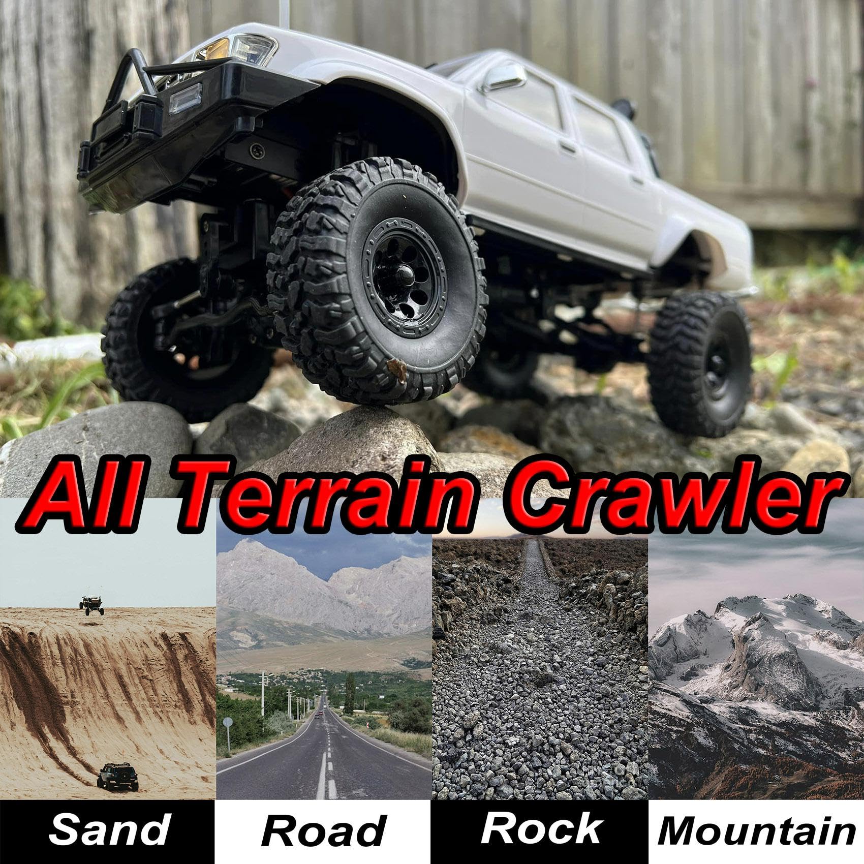 WPLDEWAN WPL C64-1 RTR axle-mounted servo for precise steering control.