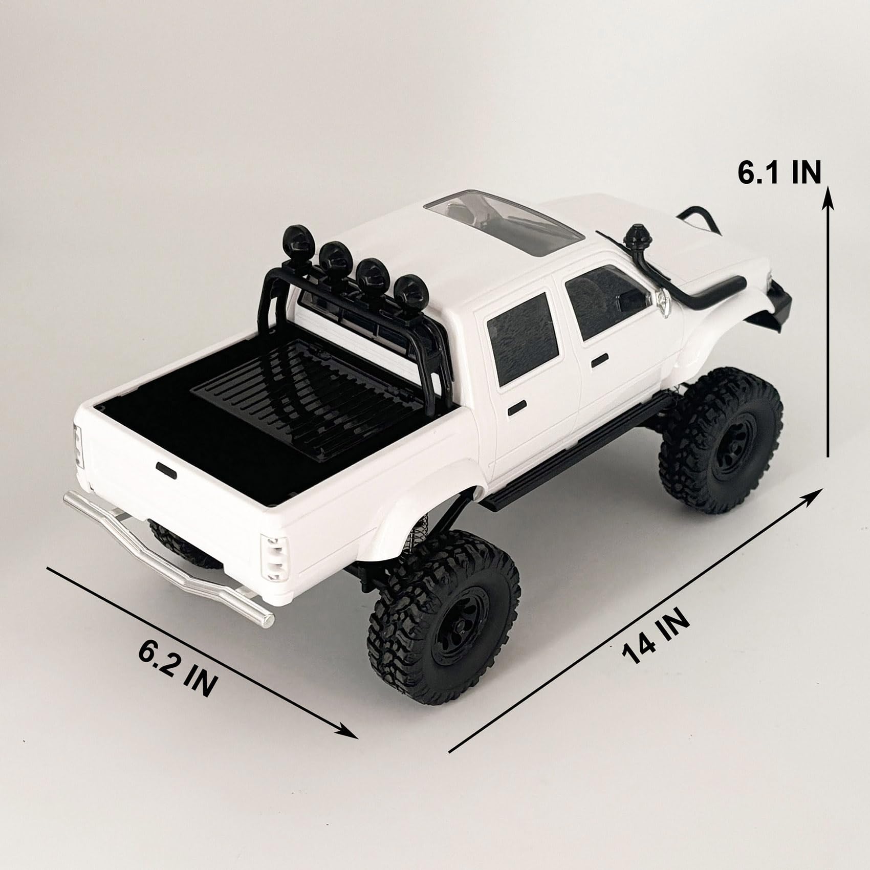 WPLDEWAN WPL C64-1 RTR drag brake aids controlled crawling on slopes.