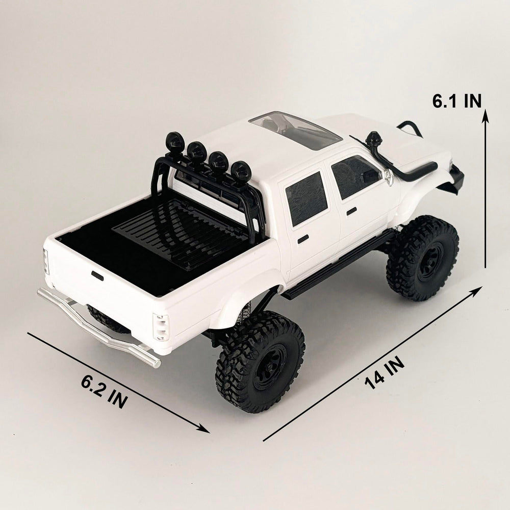 WPLDEWAN WPL C64-1 RTR drag brake aids controlled crawling on slopes.