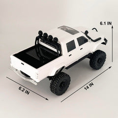 WPLDEWAN WPL C64-1 RTR drag brake aids controlled crawling on slopes.
