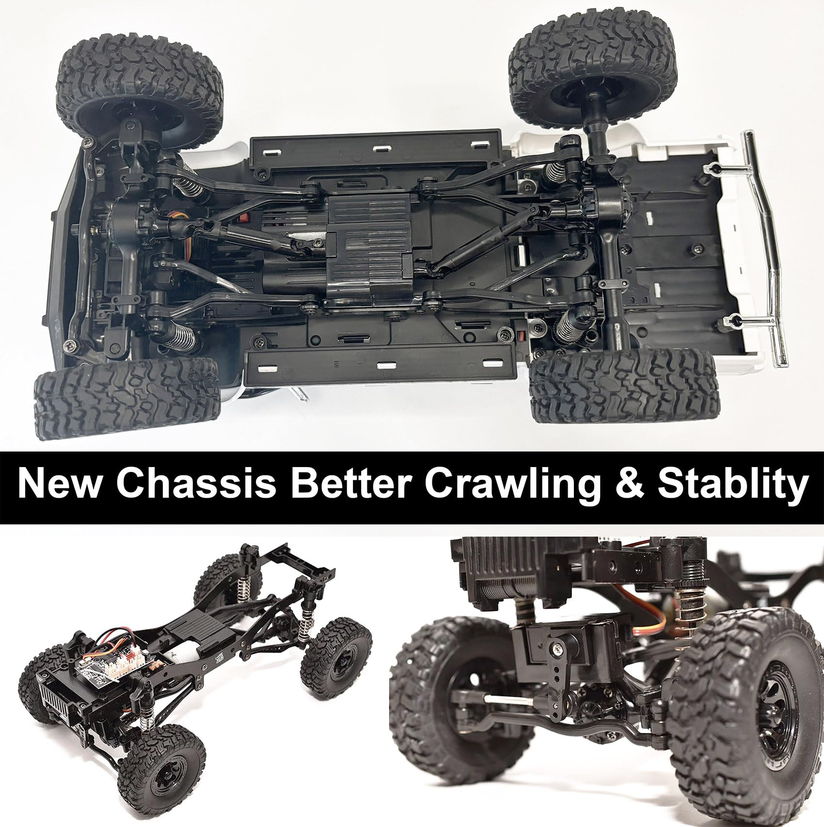 WPLDEWAN WPL C64-1 RTR metal axle hexes reduce wear and increase durability.