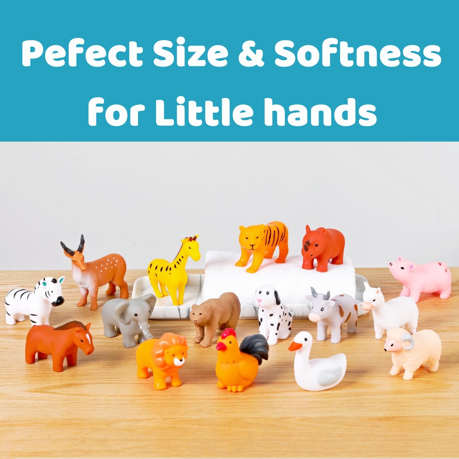 WQTHE Giraffe bath toy supports colorful, imaginative water play.