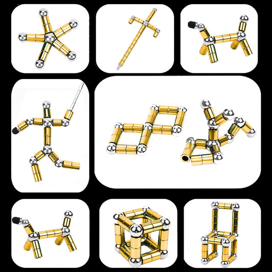 WQWQUU fidget-pen shapes transforming into swords and robots for mindful play.