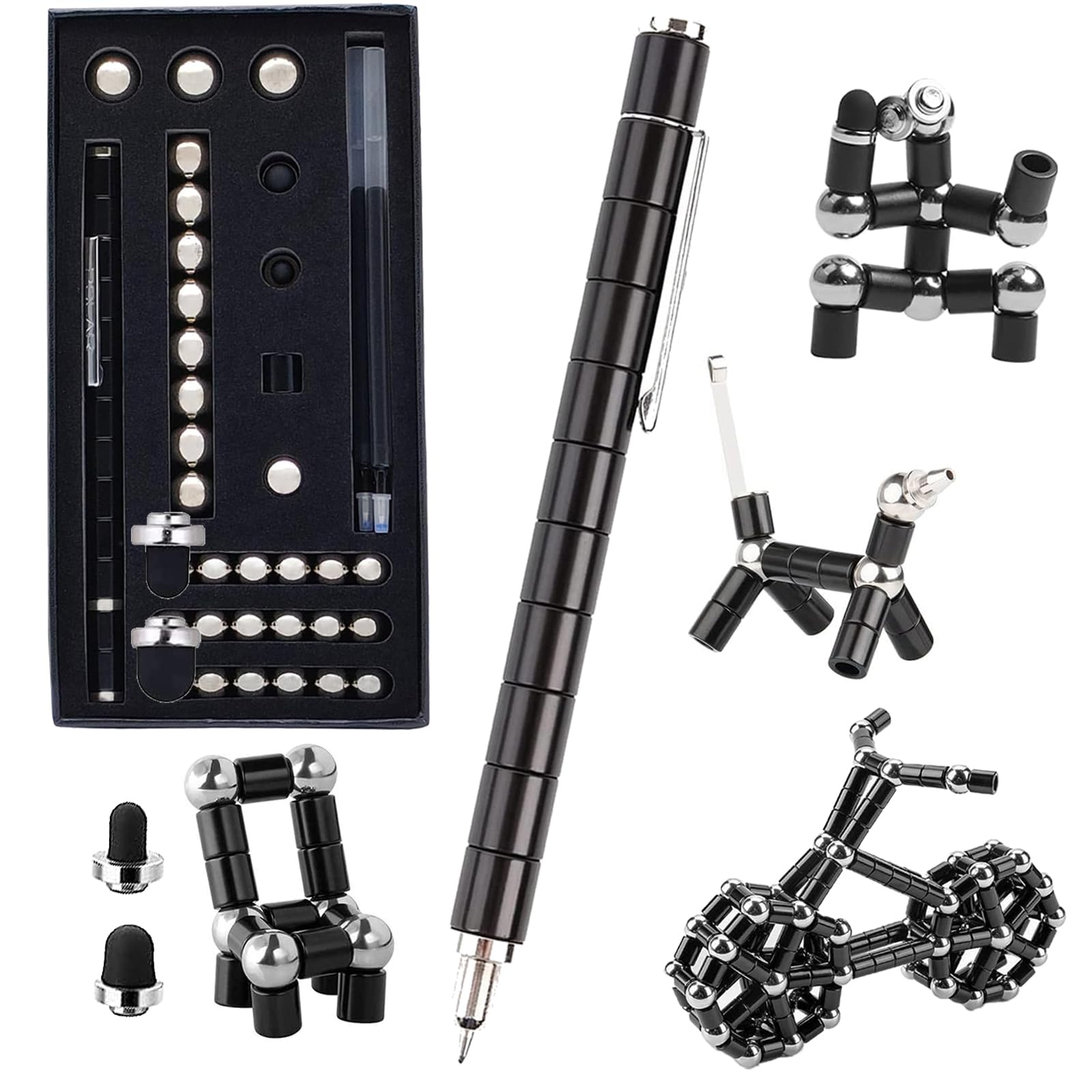 WQWQUU fidget pen deformation demonstrates flexible shapes for focus and play
