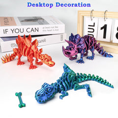 WQXWNFBA Triceratops dino skeleton with precise detailing for education and decor.
