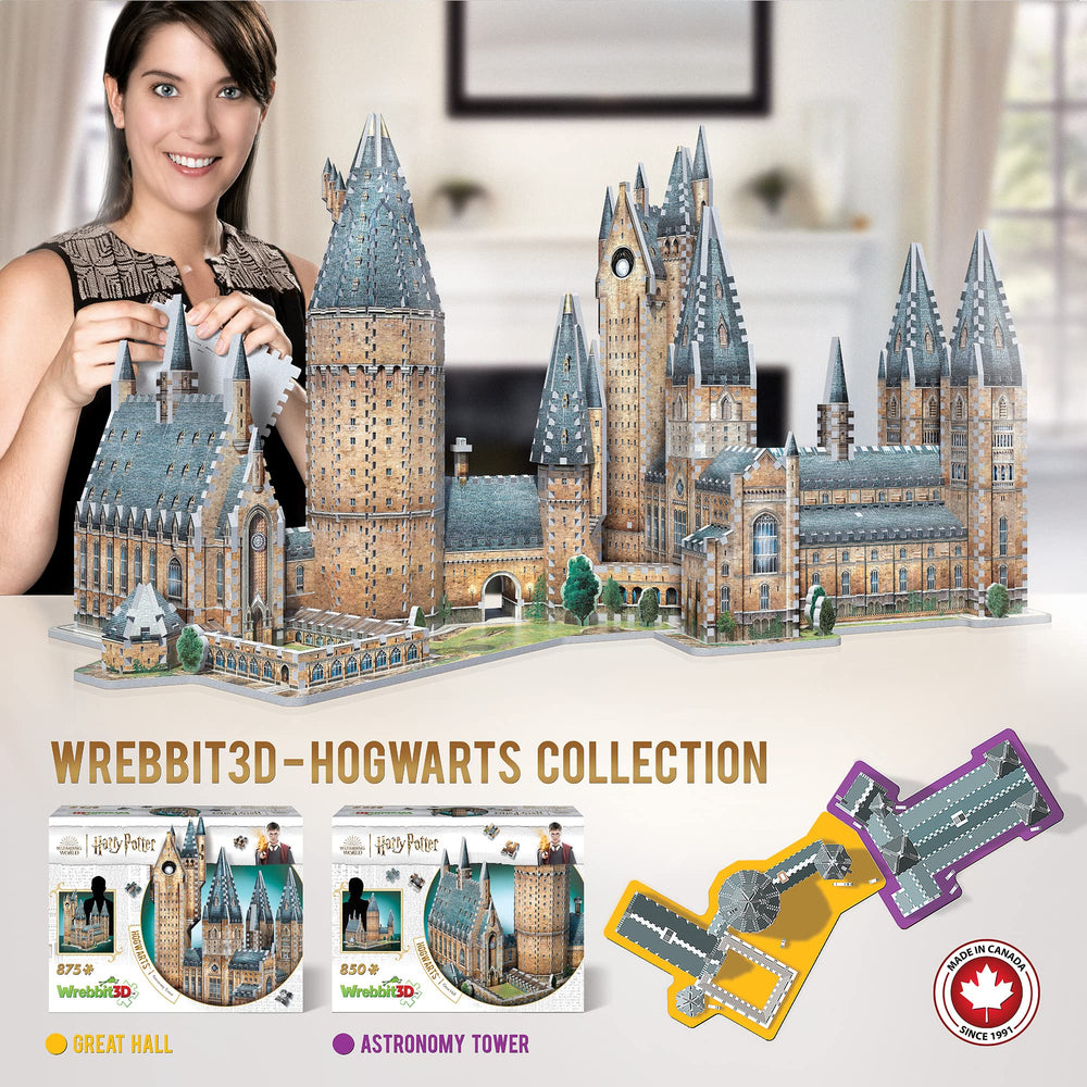 Wrebbit3D Hogwarts Castle puzzle pieces set enables precise interlocking for a sturdy model
