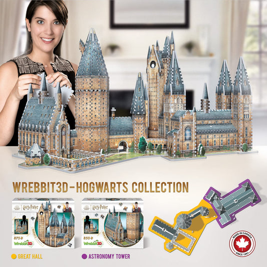 Wrebbit3D Hogwarts Castle puzzle pieces set enables precise interlocking for a sturdy model