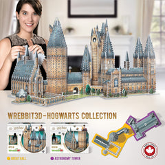 Wrebbit3D Hogwarts Castle puzzle pieces set enables precise interlocking for a sturdy model