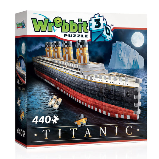 Wrebbit 3D Titanic deck-detail view, showcasing layered decks and intricate railings for enthusiasts.