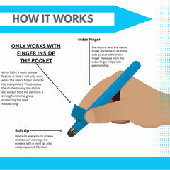Write Right Stylus supports handwriting practice and drawing on touch devices.