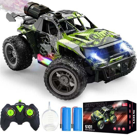 WRTWRT 1:18 RC Monster Truck graffiti design for outdoor play.