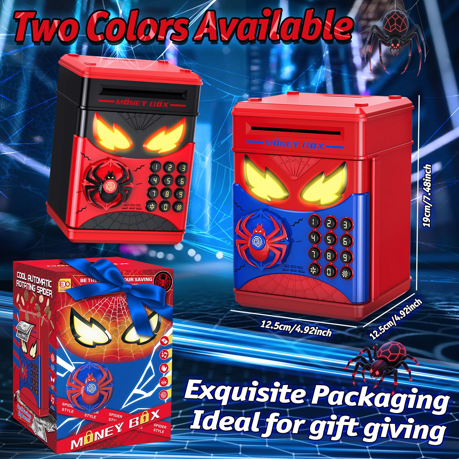 Wrystte Spider Piggy Bank is a versatile gift idea for kids.