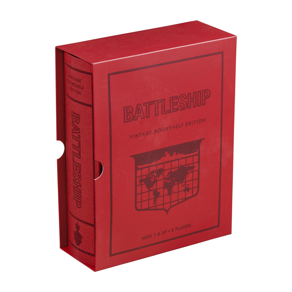 WS Game Company Battleship shelf display-ready, vintage-style display on any surface