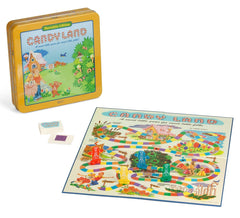 Sturdy tin keeps pieces organized during travel and storage.