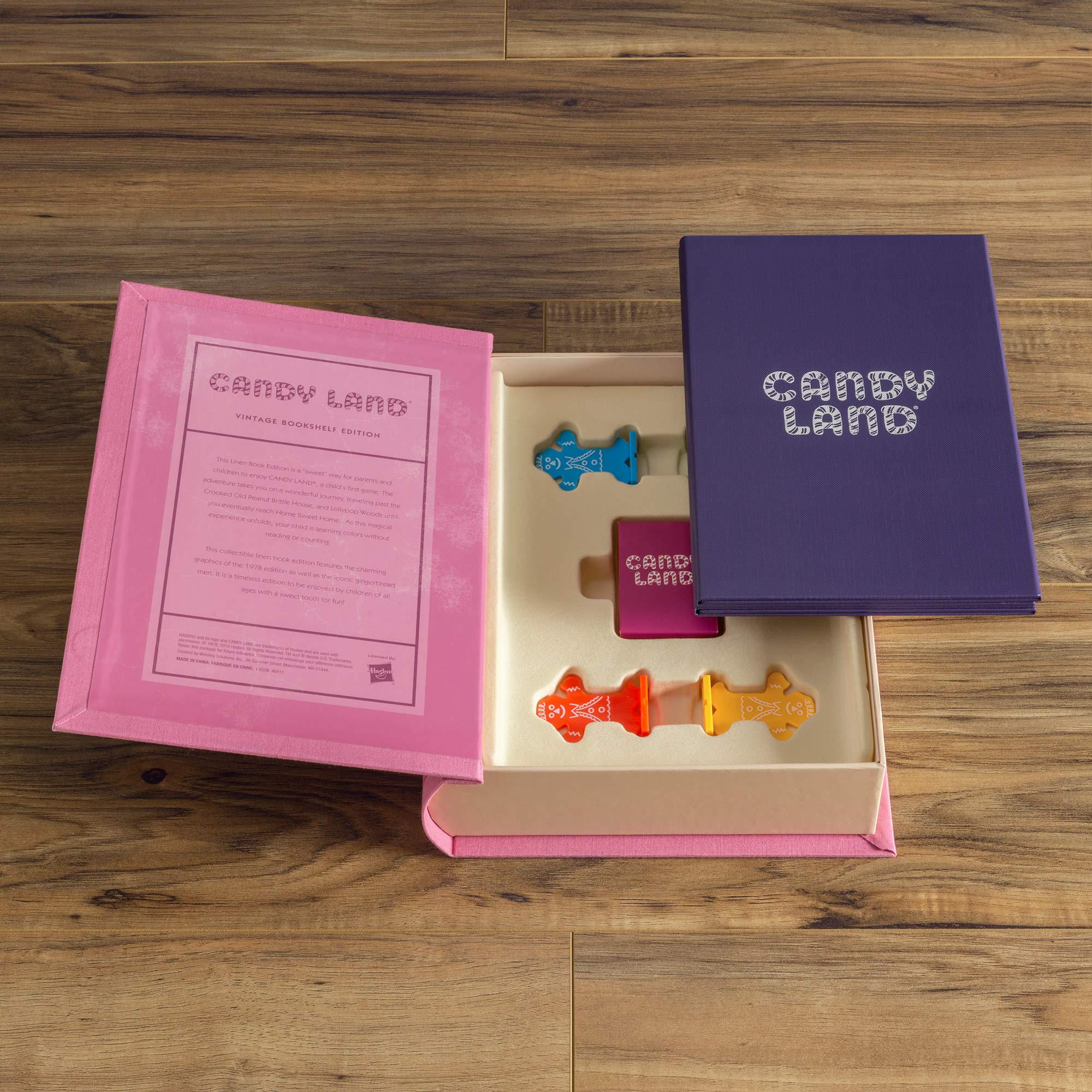 WS Game Candy Land Vintage Gingerbread Movers frosted figures ready for fun.
