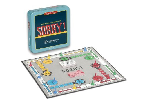 WS Game Company Sorry Nostalgia Edition components—wooden pawns and retro board inspire classic play.