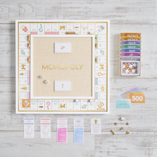 Gold-tone token set from WS Game Company Bianco adds luxe appeal to gameplay