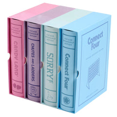WS Game Company Candy Land bookshelf collection cover with vintage-inspired design for family fun.