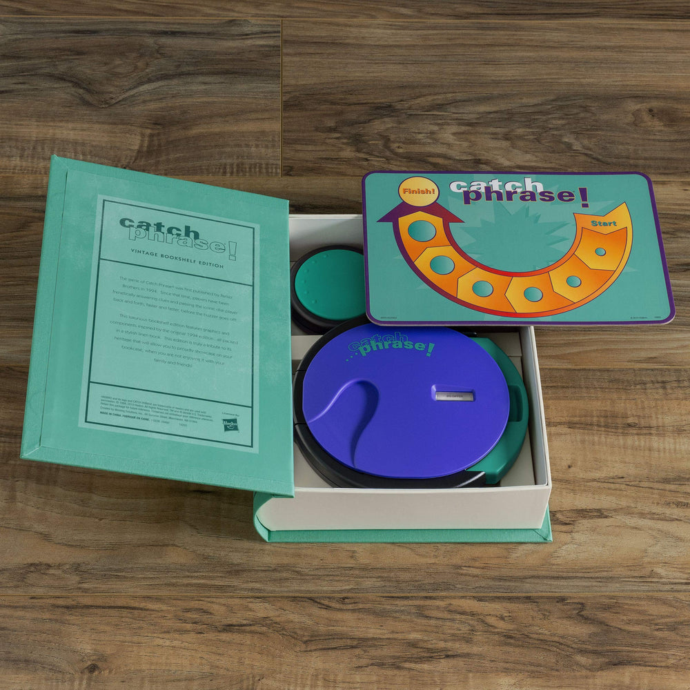 WS Game Company Catch Phrase electronic timer adds pace to rounds.
