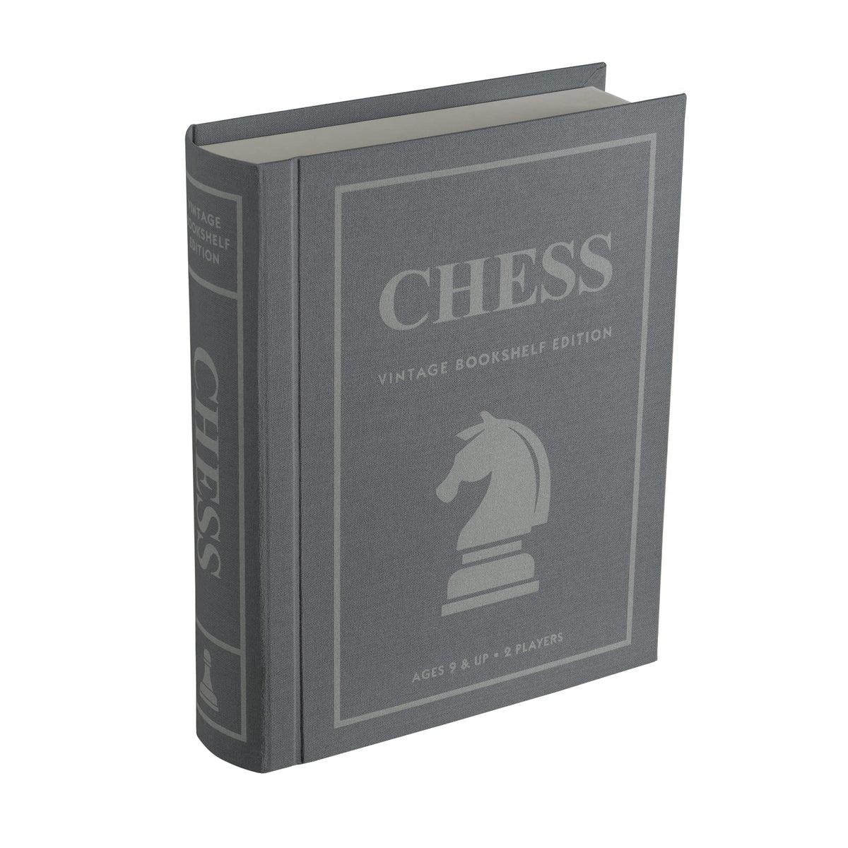 WS Game Company chess vintage bookshelf box displayed as elegant library décor