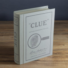 WS Game Company Clue Vintage Bookshelf Edition compact storage keeps games organized.