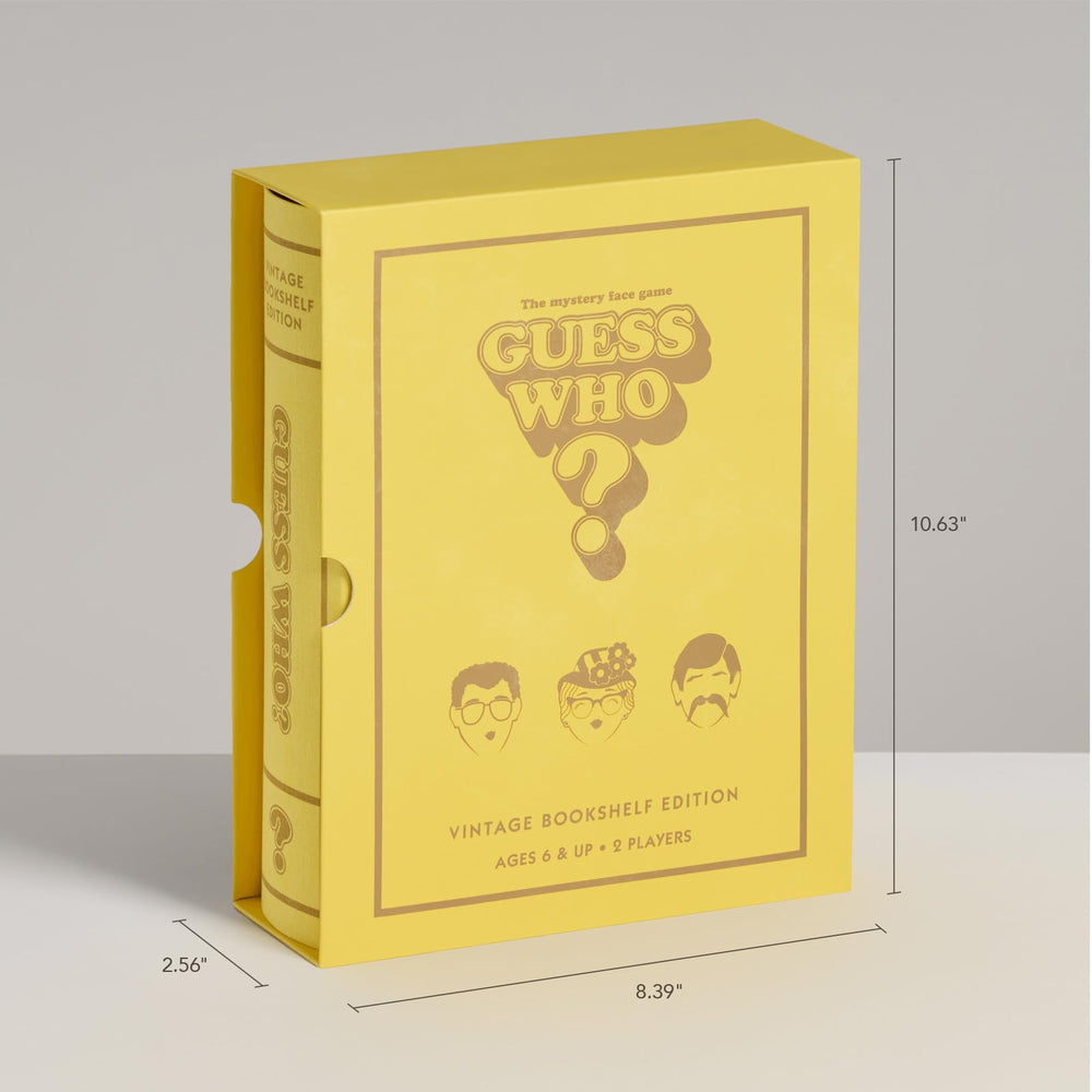 WS Game Company Guess Who? Two plastic boards and 48 pre-assembled face cards for quick setup.
