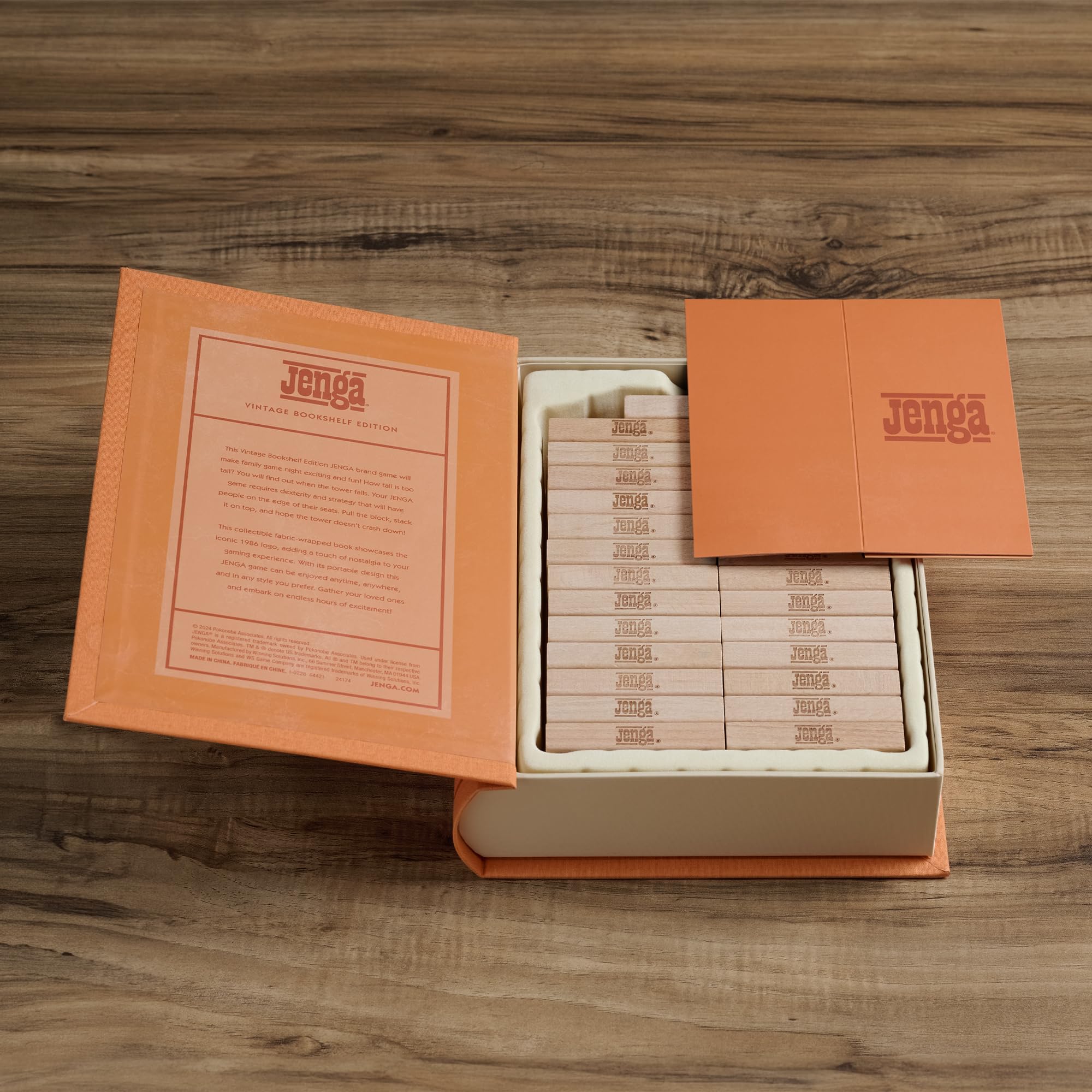WS Game Company Jenga 1986 logo nostalgia adds retro charm
