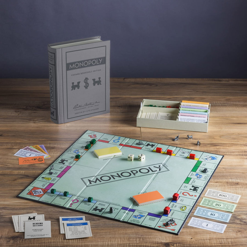 WS Game Company Monopoly 1935 design board opened for authentic retro play.