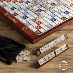 WS Game Company oversized wooden tiles read clearly from across the table