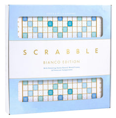 WS Game Company Scrabble Bianco Edition rotating board for smooth gameplay.