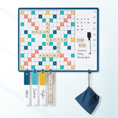WS Game Company Scrabble magnetic wood tiles for smooth gameplay.