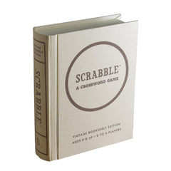 WS Game Company Scrabble vintage bookshelf open for quick, organized game setup