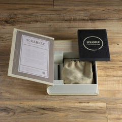 WS Game Company Scrabble vintage shelf display adds nostalgic décor and function